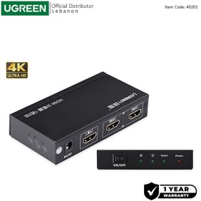 4K, HDMI Amplifier 1x2 Splitter, Support Duplicate Mode - 40201EU