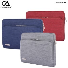 Canvasartisan Business Laptop Sleeve L28-21 Blue, Durable and Water-resistant