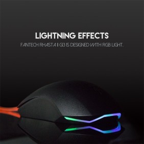 Fantech G13 RHASTA II, 2400 DPI, RGB Lighting, Basic Wired Gaming Mouse