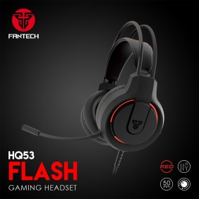 Fantech HQ53 FLASH Gaming Headset with LED Red Illumination and Crystal Clear Audio