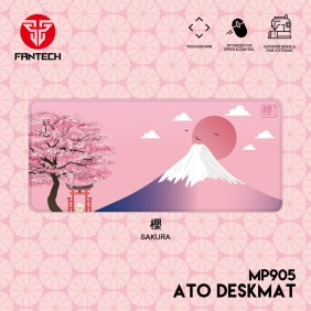 Fantech MP905 ATO, Gaming and Office Mousepad, XX-Large Size: 90cmx40cmx0.4cm, Pink Sakura Edition