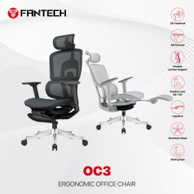 Fantech OC3 Ergonomic Office Chair Black