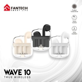 Fantech TWS Wave 10, Bluetooth, Wireless Earbuds compatible with android and iOs - TW10