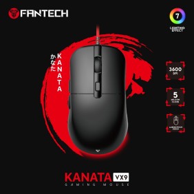 Fantech VX9 KANATA, 3600DPI, RGB Lighting, Basic Wired Gaming Mouse