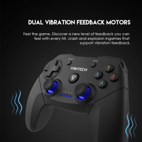 Fantech WGP12 Revolver: Wireless 2.4GHz Gaming Controller with Buit-In Rechargeable Lithium-ion  Battery