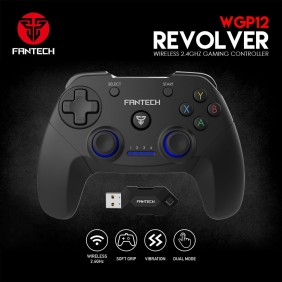 Fantech WGP12 Revolver: Wireless 2.4GHz Gaming Controller with Buit-In Rechargeable Lithium-ion  Battery