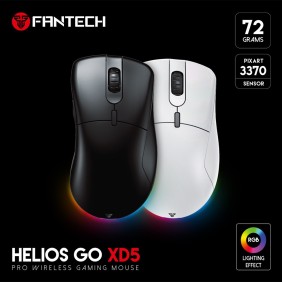 Fantech XD5 HELIOS GO, Ultimate Precision 19000DPI, Ultra light weight, Built-in Rechargeable Battery, Pro Wireless Gaming Mouse