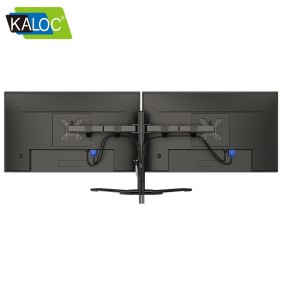 Kaloc DW220T Adjustable Horizontal Dual Monitor Arm, for Screens 17 to 27 Inches