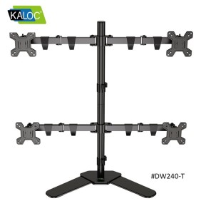 Kaloc DW240T Adjustable 4 Monitor Arm, for Screens 17 to 27 Inches