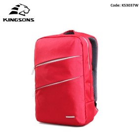 Kingsons Backpack KS3037W Red, Water-resistant, Light Weight