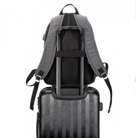 Kinmac Backpack KMB438 Gray Canvas, Fashion Design, High Quality, Soft Interior Lining & Water-resistant