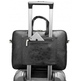 Kinmac Business Laptop Bag KMC426-27 Black PU, High Quality, Soft Interior Lining & Water-resistant