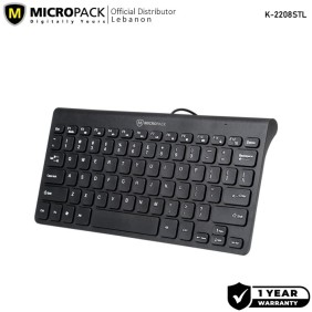 Micropack K-2208STL Mini & Ultra Slim Wired Keybaord