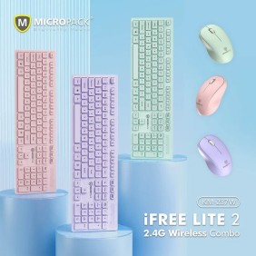 Micropack KM-237W Wireless Combo Keyboard & Mouse, Comfortable Design