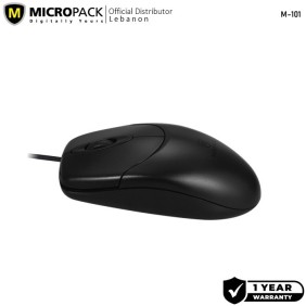 Micropack M-101 Comfy Lite, USB Wired Mouse, Durable Structure & Stable Performance