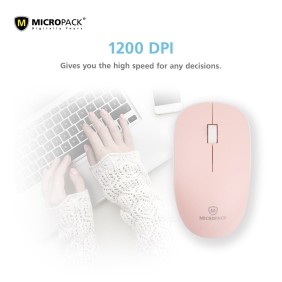 Micropack Speedy Slim M-721W Wireless Mouse, 1200DPI, Basic and Stylish Design