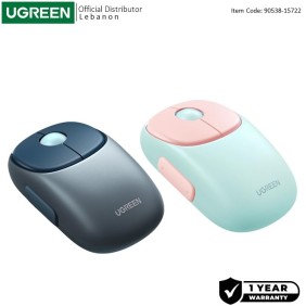 UGREEN Bluetooth and Silent Wireless Mouse, 4000DPI, Connect and switch Up to 3 Devices, Built-in Battery - MU102 90538 15722