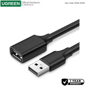 UGREEN USB 2.0 Cable Extension Male to Female, Available in 2M, 5M - US103 10316 10318