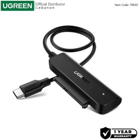 UGREEN USB-C 3.1 to SATA Adapter Cable for 2.5“ HDD and SSD - CM321 70610